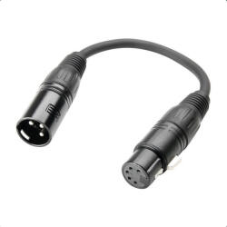 Adam Hall 3 STAR DHM 0020 DMX Átalakító Kábel (5 pin XLR aljzat → 3 pin XLR dugó, 0, 2 m)