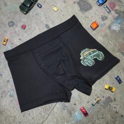 Aura Via Fiú boxer - menő jeep mintával Fekete, 12-13 év 117316