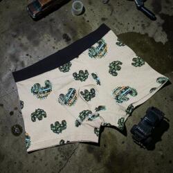 Aura Via Fiú boxer - menő jeep mintával Drapp, 12-13 év 117312