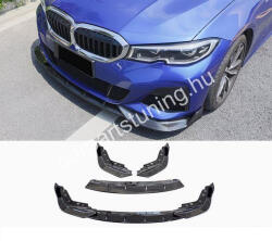  BMW 3-as sorozat (G20, G21, G28) Első Lökhárító Toldat - Fényes Fekete (298415)