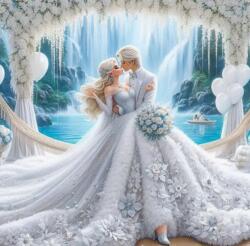 NORIMPEX - Puzzle Paint by numbers: Nuntă 40x50cm - 1 - 39 piese