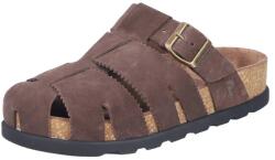 RIEKER Papuci dama din piele naturala nabuc, Rieker V3164-25, maro