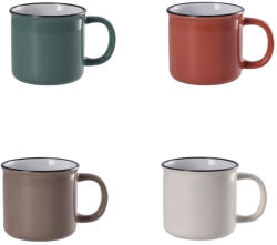 AdTrend Set 4 cani ceramica multicolora 9, 5 x 8, 5 cm, 350 ml (112866)