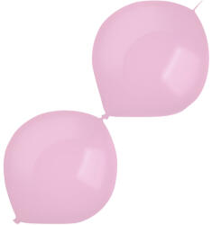 Balloons4party Set 10 baloane latex doua capete link o loon roz deschis 30 cm