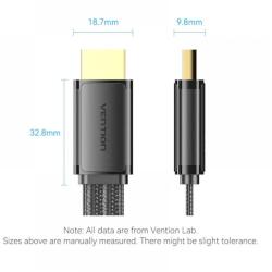 Vention Cablu video Vention, HDMI (T) la HDMI (T), 10m, rezolutie 8K, conectori auriti, negru, AANBL - 6922794780248 (AANBL)
