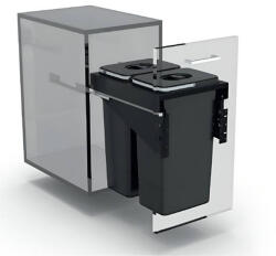 EKOTECH - Beépíthető hulladékgyűjtő FRONT 40 - 2x26 liter (950141602) - ellecishop