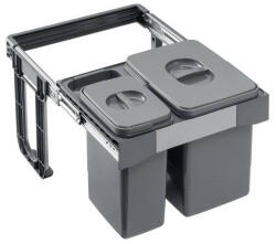 EKOTECH - Beépíthető hulladékgyűjtő FREE JAZZ SHORT 45 - 1x15 liter+1x7 liter (93014162608) - ellecishop
