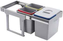 EKOTECH - Beépíthető hulladékgyűjtő EKKO EASY 40 - 1x16 liter+2x8 liter (90994100) - ellecishop