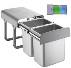 EKOTECH - Beépíthető hulladékgyűjtő EKKO 40 - 2x16 liter (90044100) - ellecishop