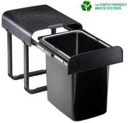 EKOTECH - Beépíthető hulladékgyűjtő ALADIN BLACK BIO - 1 x 16 liter (90134610BN) - ellecishop