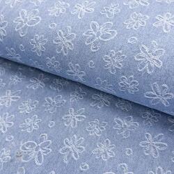  JEANS DENIM JACQUARD Flower light jeans