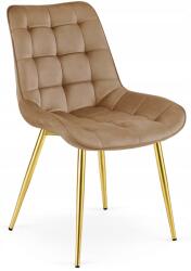 FDY Scaun Bucatarie/Dining Joy Maro Catifea, Picioare Metalice, Finisaj Auriu