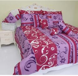 Emi Lenjerie de pat Lilien violet satin EMI, Setul Essential pentru pat single conține 1x 140x200 + 1x 70x90 Lenjerie de pat