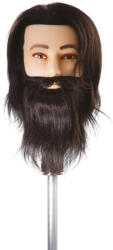 SalonTools mobilier, aparate și accesorii Cap de manechin cu păr și barbă naturală scurtă (XS400894)