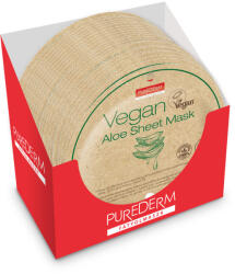 Purederm Masc Vegan cu Aloe Vera 3 în 1, set 24 buc. - îngrijire eficient a pielii (PD840-24) Masca de fata