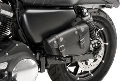Customacces Leather saddlebag CUSTOMACCES DETROIT Negru stanga (224173)