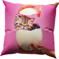 Seletti Pernă decorativă cu umplutură de puf Toiletpaper Cat Surprise 50 x 50 cm (02356)