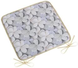 BellaTEX Ülőpárna DITA 34/401 - sima, 40 × 40, szürke virágos (9508)