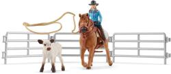Schleich Figurina Schleich Roping cu Cowgirl (42577) Figurina