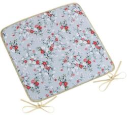 BellaTEX Ülőpárna DITA 34/402 - sima, 40 × 40, szürke virágos (9509)