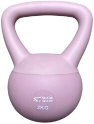 Sharp Shape Soft kettlebell 2 kg, rózsaszín