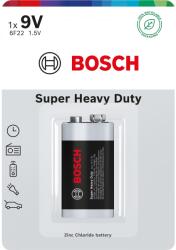 Bosch Super Heavy Duty 9V-os elem, 6F22, bliszter, 1 db (Bosch-6F22SHD1B/00)