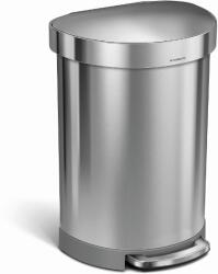 simplehuman 60 l, pedálos, félkör alakú, szálcsiszolt, rozsdamentes acél FPP (CW2029)