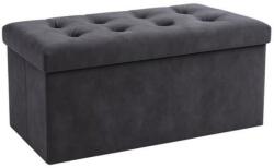 Ruhhy 26130 puff tárolóhellyel, 76×38×38 cm, sötétszürke