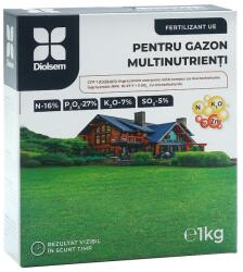 Diolsem Ingrasamant granulat pentru Gazon Multinutrienti (16-27-7) - 1 kg, Diolsem (PR-104371)