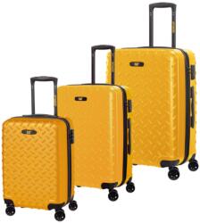 Caterpillar Set 3 trollere CATERPILLAR Industrial Plate, 35L, 59L, 92L, ABS - galben (CAT-84758-42) - pcone Valiza