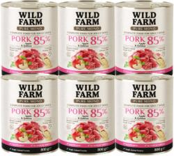  Wild Farm WILD FARM PURE MONO Sertéshúsos Alma és Quinoa 6x800g monoprotein kutyatáp