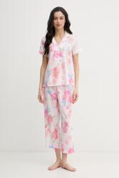 Lauren Ralph Lauren pijama din două piese pentru femei, cu bumbac PPY2-BID0NZ_03A (ILN72506)