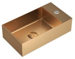 SAT Mosogató SAT Aurum kivezetéssel 40x22 cm rosegold SATAUR4022BRG (BB-9808-BRG)