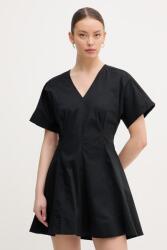 Calvin Klein rochie evazată din bumbac cu elastan PPY2-SUD12M_99X (LV047F003G)