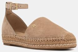 Tommy Hilfiger espadrile cu platformă pentru femei, din piele întoarsă TH PLATFORM ESPAD SUEDE STRAP PPY2-OBD025_80X (FW0FW09144)