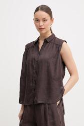 Benetton cămașă pentru femei, din in PPY2-KDD0CJ_89X (5BMLDQ0E0)