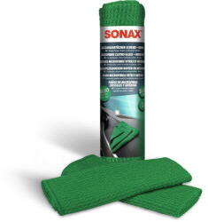 SONAX Produse microfibra Set Lavete Microfibra Geamuri si Interior Auto Sonax, 38 x 38cm, 2 buc (498441) - pcone