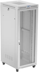 Lanberg 19" szabadon álló rack szekrény 42U/800X1000 perforált ajtó, lapraszerelt, LCD kijelző, szürke (FF01-8042-23SL) - wincity