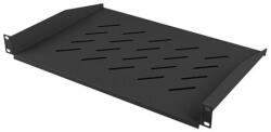 Lanberg 19" fix polc/tálca 1U/483x315mm 25kg maximum terhelhetőség fekete (AK-1008-B) - wincity