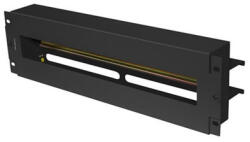 Lanberg 19" 3U biztosíték panel DIN sínnel, fekete (AK-VDP103-B) - wincity