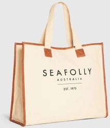 Seafolly vászontáska női pamut Canvas Tote - bézs Univerzális méret