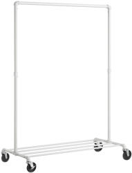 SONGMICS Gurulós ruhaállvány, fehér 163×100×49 cm (HSR061W01)