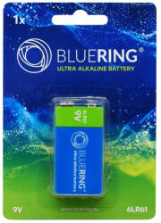 BLUERING Elem 9V-os 6LR61 tartós alkáli Bluering® - iconink