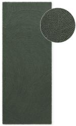 Hanse Home Covor tip traversă verde închis țesut manual din lână 80x300 cm Calmio - Hanse Home Covor