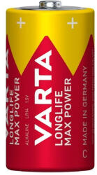 VARTA LONGLIFE Max Power Alkaline LR14/2 4714 1, 5V tartós C baby elem (Varta-Longlife-Max-Power-LR14-2-4714)