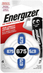 Energizer 675/4 PR44 1, 45V hallókészülék elem (Energizer-675-4)