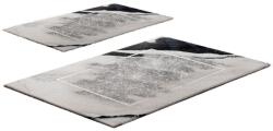 Foutastic Covorașe de baie grej 2 buc. 60x100 cm CT - Foutastic Covor baie