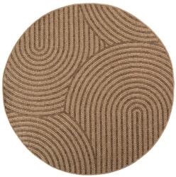 Ayyildiz Covor pentru exterior și interior maro rotund ø 80 cm Timber 1401 - Ayyildiz Carpets Covor