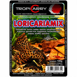  TropiCarry Loricariamix | Fagyasztott prémium eledel algaevő harcsák részére - 100 g / 30 adag