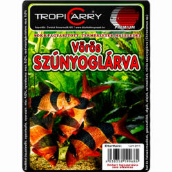  TropiCarry Vörös szúnyoglárva | Fagyasztott prémium alapeleség díszhalak részére - 100 g / 30 adag